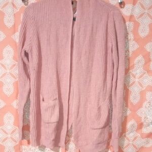 Stella Blush Pink Open-Front Cardigan